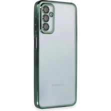 Store Samsung Galaxy M23 Kılıf Razer Lensli Silikon - Yeşil