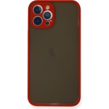 Store Apple iPhone 12 Pro Max Kılıf Montreal Silikon Kapak - Kırmızı