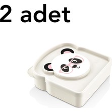 Store 2 Adet Beslenme Sandviç Kutusu Bpa Içermez Piknik Okul Kamp Taşıma Saklama (Ekru)