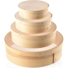 Store Taraklı Ahşap Un Eleği 4'li Set