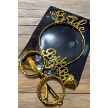 Store Bride To Be Tac Gözlük Set Gold