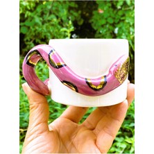 Store 24 Ayar Altın Işlemeli, Yılan Kabartmalı, El Yapımı, Hediyelik Mug 220 Ml, Snake Mug