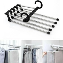 Store Hareketli Katlanabilir Askı Dolap Içi Kumaş Kot Pantolon Askısı 5 In 1 Eşarp Askılığı Çoklu Askılık