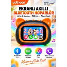 Store TF39 Pro Yapay Zekalı Bluetooth Hoparlör – Renkli Ekran, Rgb Işık, Alarm ve Saat