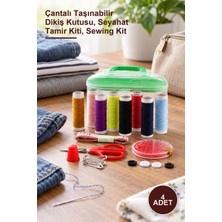 Yenilig 4 Adet Küçük Boy Dikiş Seti – Çantalı Taşınabilir Dikiş Kutusu, Seyahat Tamir Kiti, Sewing Kit