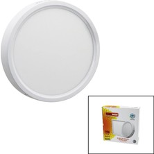 Eco Port Nisaluce EPL-18SÜ 18W Beyaz Metal Kasa Sıva Üstü Yuvarlak LED Slim Panel 1260LM BEYAZ=6500K 30.0