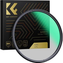 Store K & F Konsept Nano X-Serisi Polarize Filtre 72MM Cpl Filtre Polarizasyon Filtresi Mrc 28X ile Kaplanmış