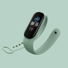 Store Xiaomi Mi Band 7 ile Uyumlu Saat Kayışı Ent Kaliteli Xiaomi Mi Band 7 ile Uyumlu Spor Saat Kontrast Renkli Termoplastik Mor
