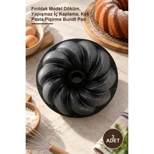 Yenilig 3 Adet Göbekli Kek Kalıbı – Fırıldak Model Döküm, Yapışmaz Iç Kaplama, Kek Pasta Pişirme Bundt Pan