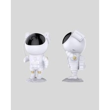 Store Astronot Projeksiyon Lambası Bluetooth Müzikli ve Uzaktan Kumandalı