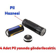 Store Pil Hediyeli Portatif Pilli Küçük Klasik LED El Feneri Kamp Lambası Işıldak Fener Lambası 1 Adet
