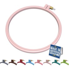 Store Plastik Nakış Kasnağı, Hello Serisi Yeni Başlayanlar Için Çapraz Dikiş Çemberleri, Punch Iğne Kasnağı, Dikiş Için Nakış Çerçeveleri, Iğne Işi, Nakış Projeleri (Yumuşak Pembe, Orta 7,5 Inç