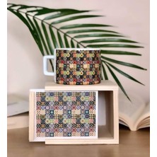 Store Etnik Desenli Kutulu Kupa