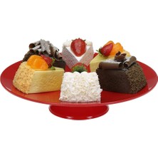 Store Gastronomi Teşhir Tepsisi Ayaklı Yuvarlak 25 cm Pc