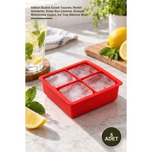 Yenilig 5 Adet 6 Bölmeli Kare Buz Kalıbı – Silikon Buzluk Esnek Tasarım, Renkli Gönderim, Kolay Buz Çıkarma, Bulaşık Makinesine Uygun, Ice Tray Silicone Mold