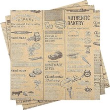 Store Vintage Baskılı Gıda Sunum Kağıdı – Hamburger, Sandviç, Patates, Tost ve Atıştırmalık Servis Kağıdı, Kafe Restoran Sunum ve Paketleme Kağıdı