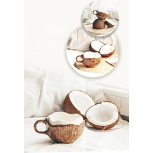 Store El Yapımı Coconut Kupa 350 ml Estetik Kahve Fincanı