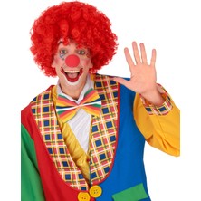 Store Kırmızı Renk Kıvırcık Afro Bonus Peruk