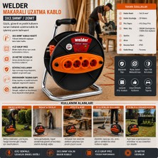 Aydogan's Ayd Ct Welder 3x2.5mm 20MT Makaralı Uzatma Kablo