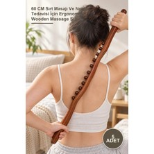 Yenilig 5 Adet Doğal Ahşap Masaj Sopası – 60 cm Sırt Masajı ve Nokta Tedavisi Için Ergonomik Wooden Massage Stick