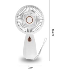 Aydogan's Ayd 3 Kademeli Çanta Tipi El Fanı – Taşınabilir Mini Serinletici Silikon Askılı Fan ZB103