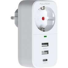 Aydogan's Ayd Vothoon 2.4A Çıkışlı 2xusb 1xtype-C Tekli Priz Ftr-17