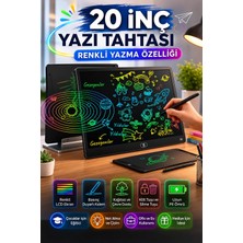 Yararlı Şeyler 20 Inc Renkli LCD Grafik Dijital Kalemli Çizim Tableti Yazı Tahta Not Yazma Eğit