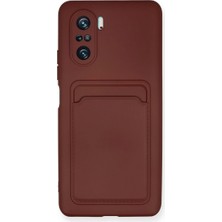 Yararlı Şeyler Xiaomi Poco F3 Kılıf Kelvin Kartvizitli Silikon - Bordo