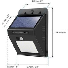 Store Bahçe Aydınlatma Sensörlü Güneş Enerjili Duvar Lambası 40 LED Işık