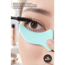 Yenilig 10 Adet Silikon Göz Makyajı Yardımcısı – Maskara ve Eyeliner Koruyucu, Kirpiklere Bulaşmayı Önleyen Tasarım, Yumuşak Silikon, Reusable Eye Shield