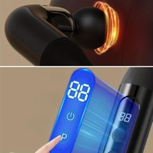 Store 4 Farklı Başlıklı Uzun Saplı Derin Doku Masaj Tabancası, Boyun, Omuz ve Sırt Için Ergonomik Saplı Çoklu Masaj Modlu Taşınabilir Masaj Aleti