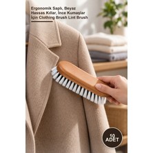 Yenilig 10 Adet Smart Elbise Fırçası – Ergonomik Saplı, Beyaz Hassas Kıllar, Ince Kumaşlar Için Clothing Brush Lint Brush