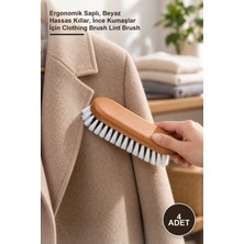 Yenilig 4 Adet Smart Elbise Fırçası – Ergonomik Saplı, Beyaz Hassas Kıllar, Ince Kumaşlar Için Clothing Brush Lint Brush