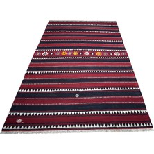 Kilim Antik El Dokuma Malatya Yün Salon Kilimi 1831 - Yeni - Çok Renkli
