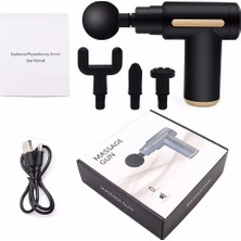 Store Masaj Tabancası 4 Farklı Masaj Başlığı Ayarlanabilir 6 Kademe Hız Vurmalı Derin Dokular Kas Masajı
