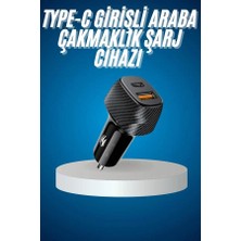 Store Araç Içi Hızlı Şarj Soketi 38W Oto Çakmaklık Type-C Araba Çakmaklık
