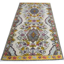 Kilim Antik El Dokuma Model Ürgüp Yün Halı 1859 - Vintage - Çok Renkli