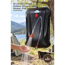 Yenilig 2 Adet Solar Isıtıcılı Kamp Duş Torbası – 20 Litre Su Torbası, Outdoor Shower, Camp Shower, Pvc Taşınabilir