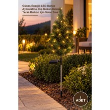 Yenilig 1 Adet Solar Dekoratif Çam Ağacı – Güneş Enerjili LED Bahçe Aydınlatma, Dış Mekan Dekoru, Teras Balkon Için Solar Tree