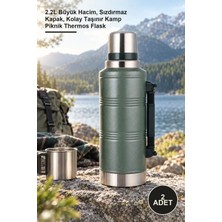 Yenilig 2 Adet Vakumlu Çelik Termos – 2.2l Büyük Hacim, Sızdırmaz Kapak, Kolay Taşınır Kamp Piknik Thermos Flask
