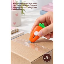 Yenilig 10 Adet Mini Maket Bıçağı – Katlanır Emniyetli Uçlu Hobi Ofis Okul Kullanımı, Sevimli Tasarımlar Cute Utility Knife