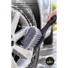 Yenilig 1 Adet Oto Lastik ve Jant Yıkama Fırçası – Yumuşak Kıllı Ergonomik Saplı Jant ve Lastik Temizleme, Tire Brush Wheel Brush