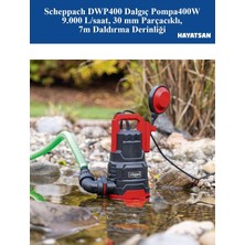 Store DWP400 Kombine Dalgıç Pompa 400W – 9.000 L/saat, 30 mm Parçacıklı, 7m Daldırma Derinliği