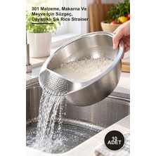 Yenilig 10 Adet Paslanmaz Çelik Pirinç Süzgeci – 301 Malzeme, Makarna ve Meyve Için Süzgeç, Dayanıklı Şık Rice Strainer