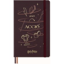 Store Daily Planner Wizarding World Harry Potter Spells Koleksiyonu Accio, 12 Aylık Çizgili Günlük Planlayıcı, Fosforlu Sabit Kapak, Büyük Format 13 x 21 cm