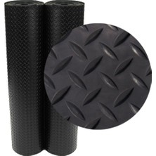 Store Kauçuk Rulo "diamond-Plate" - 3 mm x 1,2 M x 0,3 M Rulo - Siyah