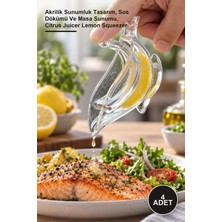 Yenilig 4 Adet Kuş Şeklinde Limon Sıkacağı – Akrilik Sunumluk Tasarım, Sos Dökümü ve Masa Sunumu, Citrus Juicer Lemon Squeezer