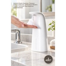 Yenilig 2 Adet Elektronik Otomatik Sabunluk – Sensörlü Köpük Dispenser, Temassız Kablosuz Sabunluk, Şeffaf Hazneli Modern Tasarım, Automatic Soap Dispenser