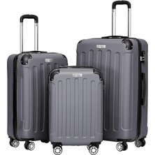 Ultra Hafif Abs Valiz Trıon (Antrasit, 3'lü Set)