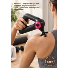 Yenilig 2 Adet 12 Başlıklı Masaj Aleti – Kablosuz Titreşimli Masaj Cihazı 2500MAH, Ergonomik Üçgen Tutuş, Tüm Vücut, Massage Gun